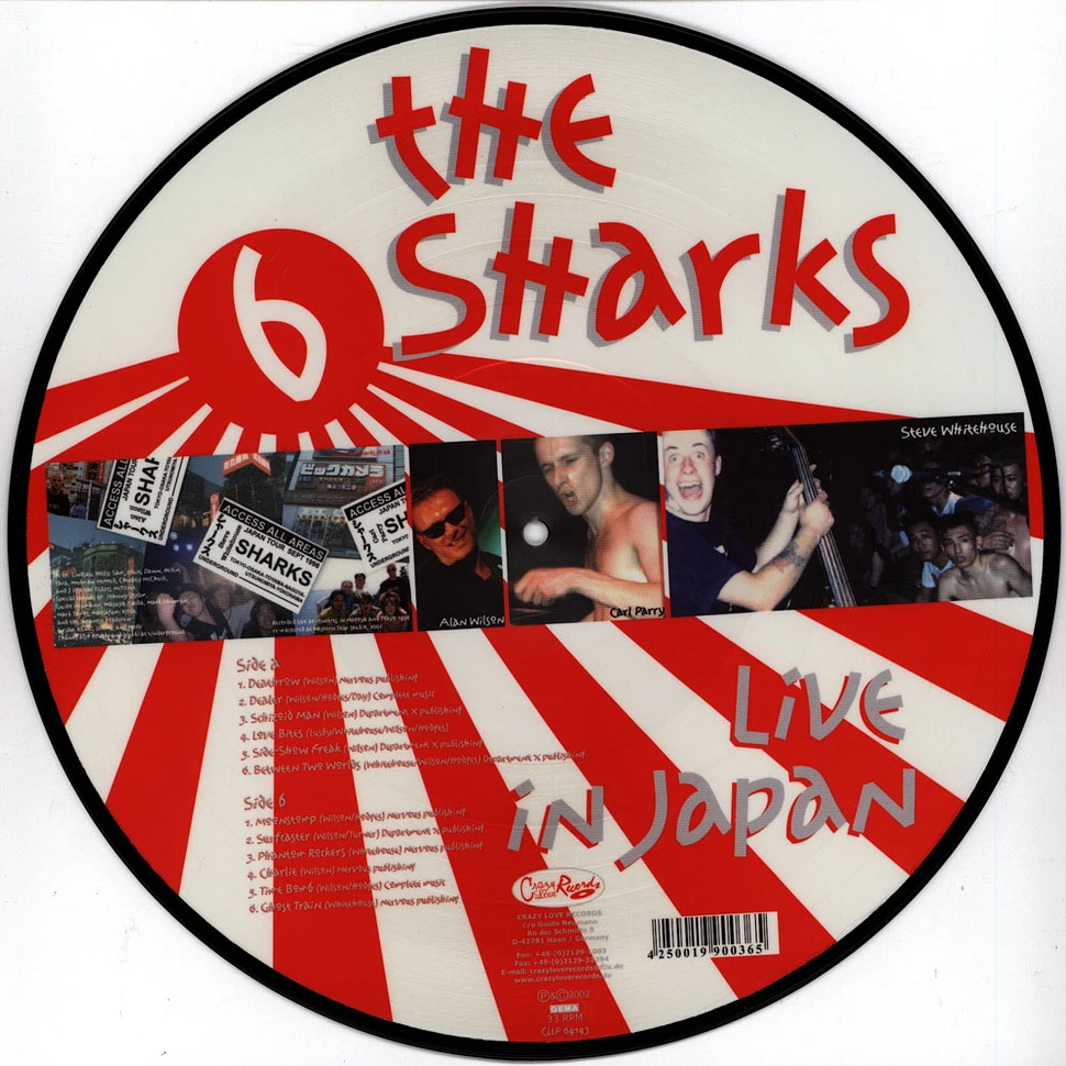 Sharks - Live In Japan Picture Disc Vinyl Edition