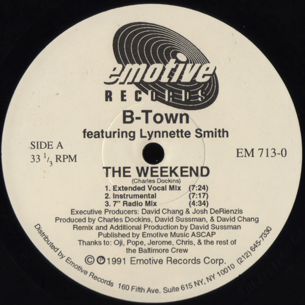 B-Town Featuring Lynette Smith - The Weekend