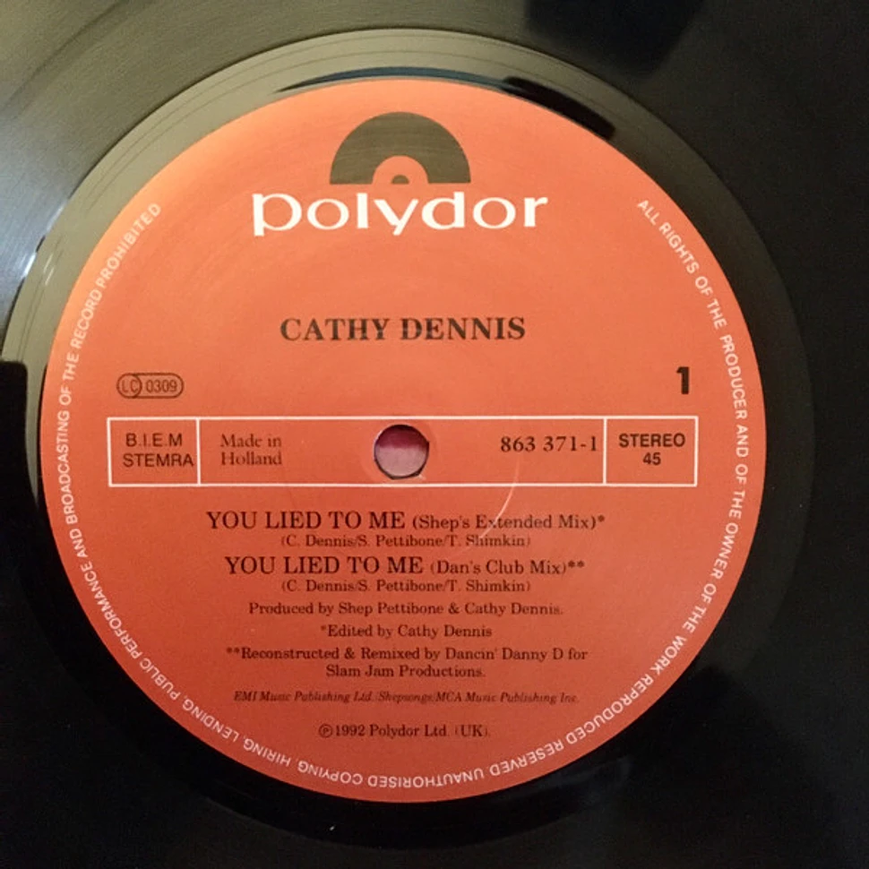 Cathy Dennis - You Lied To Me