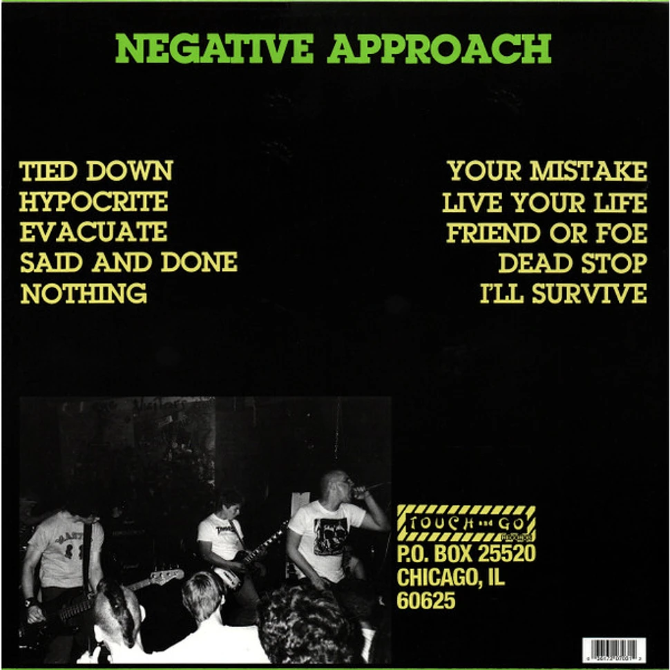 Negative Approach - Tied Down