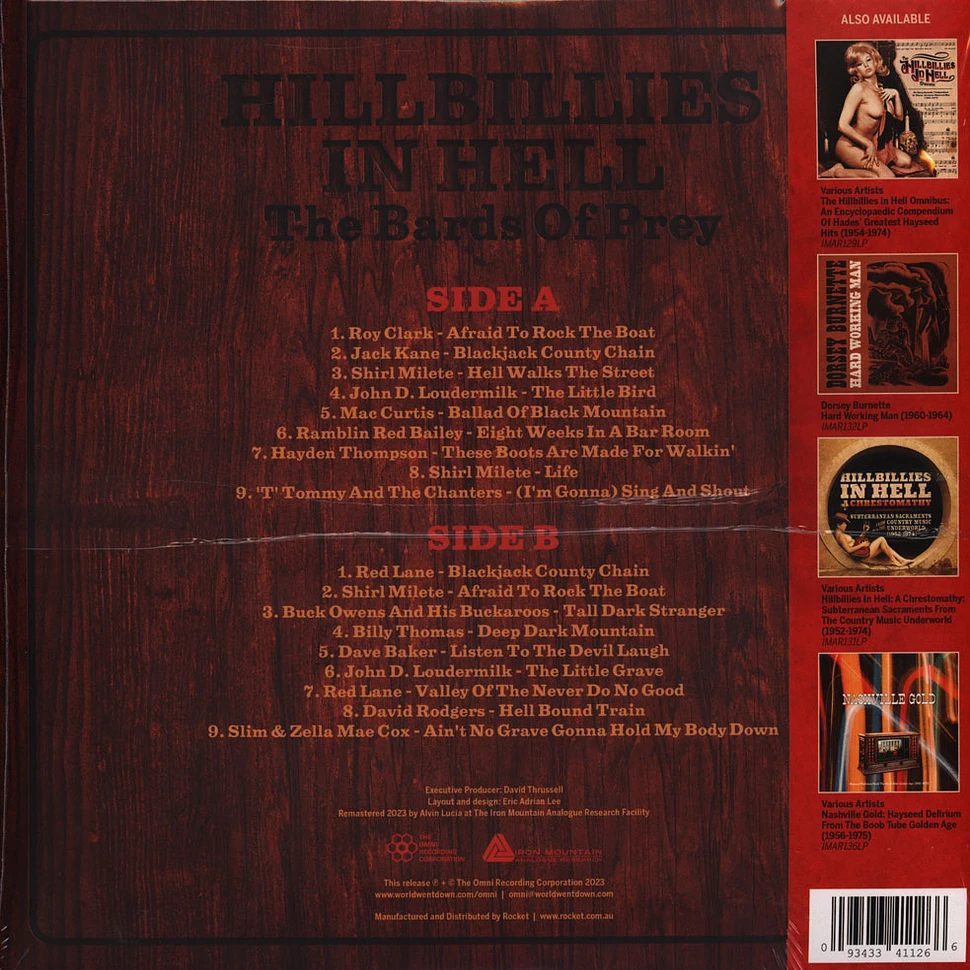 V.A. - Hillbillies In Hell: The Bards Of Prey Red Vinyl Edition