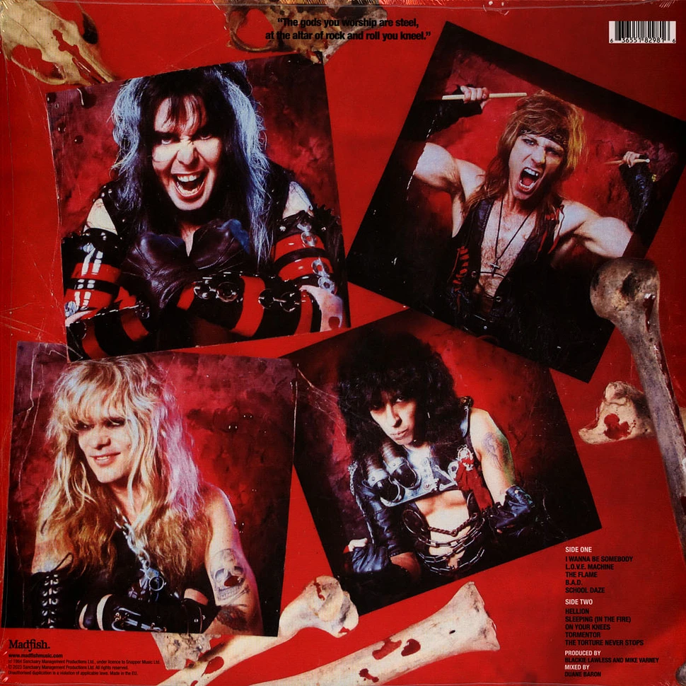 W.A.S.P. - W.A.S.P. 40th Anniversary Half-Speed Master Marbled Vinyl Edition