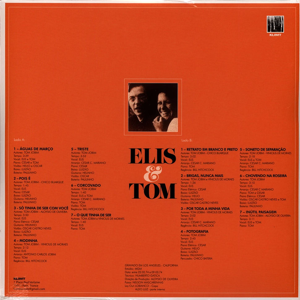 Antônio Carlos Jobim & Elis Regina - Elis & Tom Orange Vinyl Edition