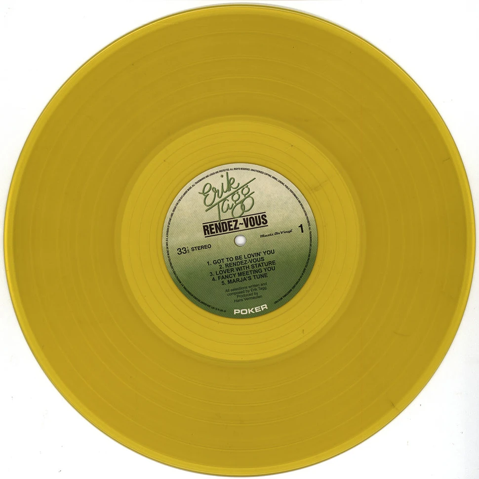 Erik Tagg - Rendez-Vous Yellow Vinyl Edition