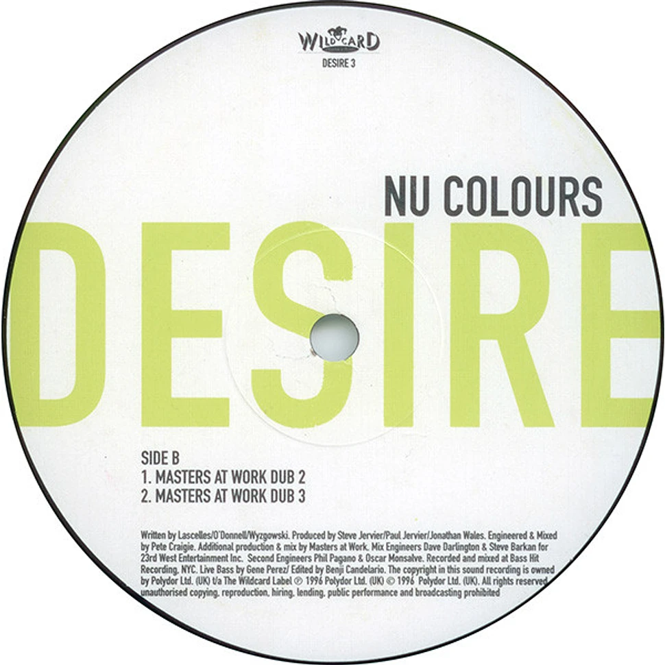 Nu Colours - Desire (The House Mixes)