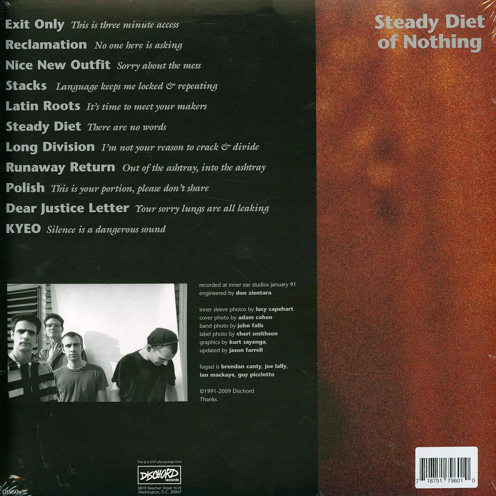 Fugazi - Steady Diet Of Nothing