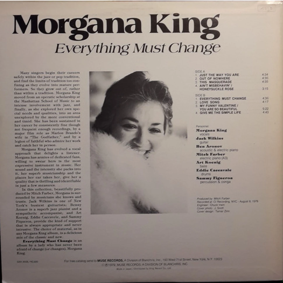 Morgana King - Everything Must Change