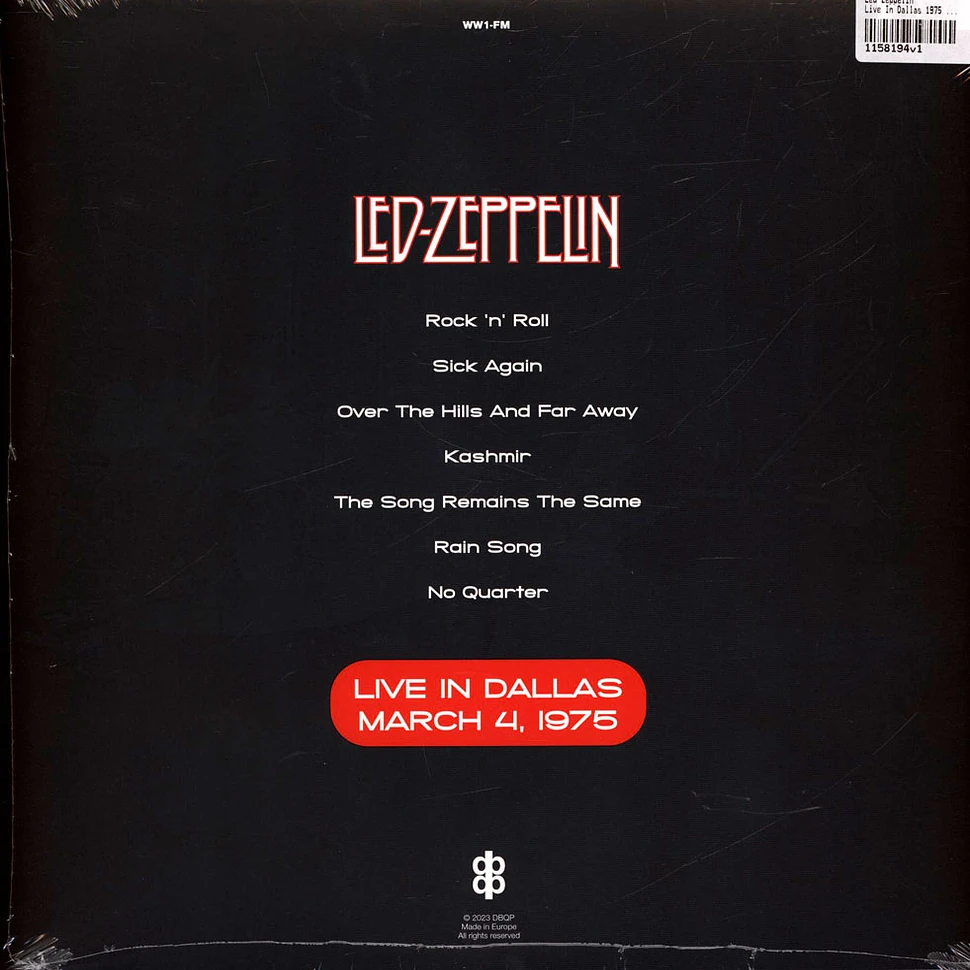 Led Zeppelin - Live In Dallas 1975 Black Vinyl Edition