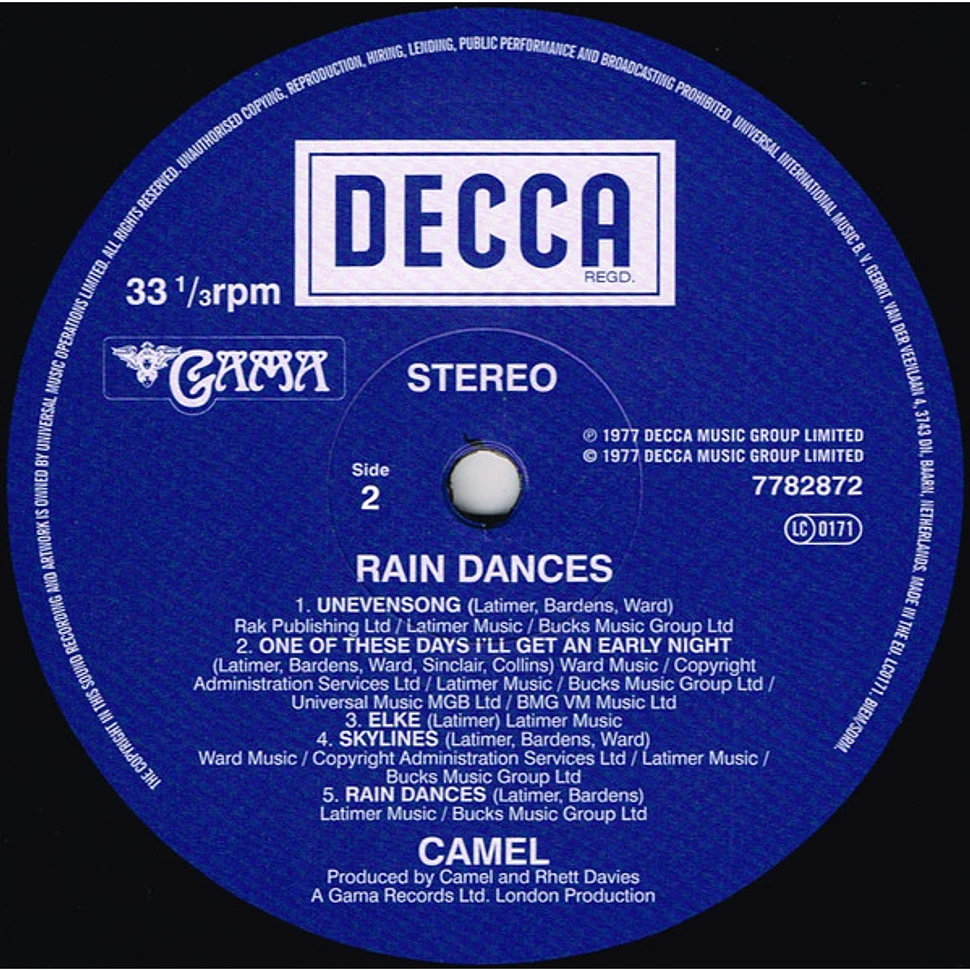 Camel - Rain Dances