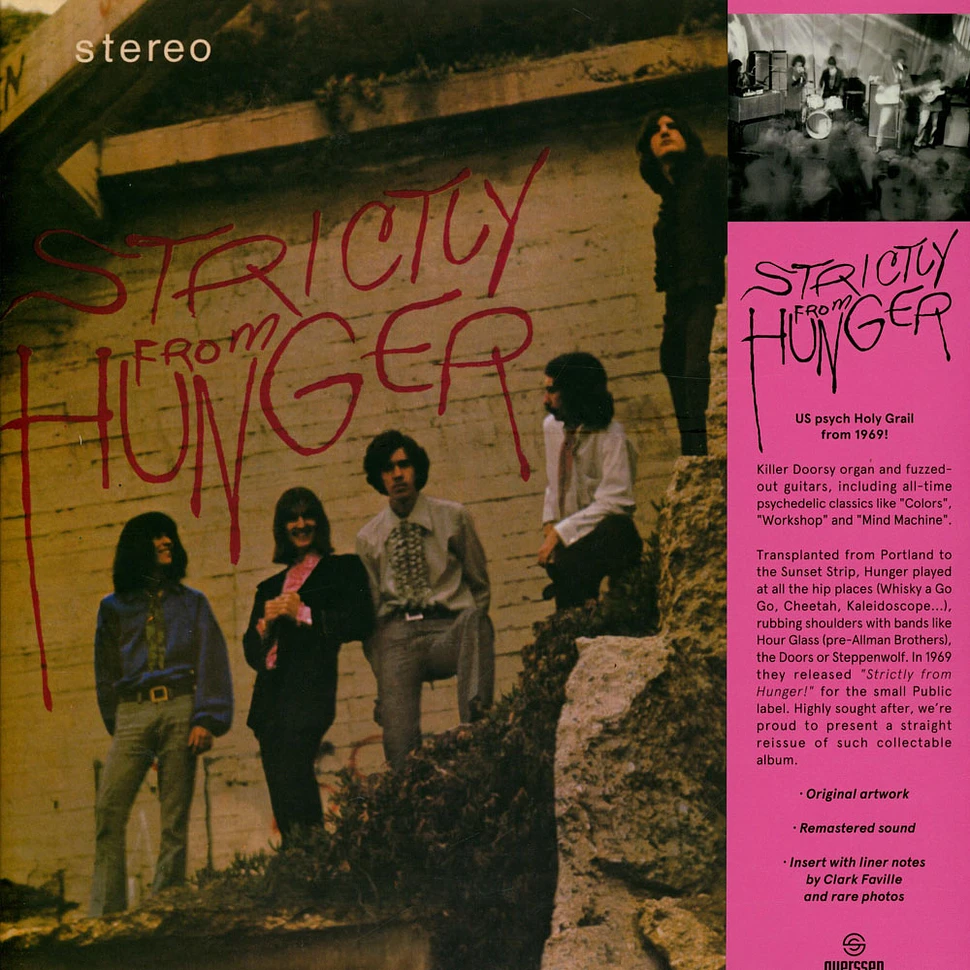 Hunger - Strictly From Hunger Black Vinyl Edition