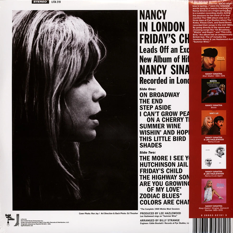 Nancy Sinatra - Nancy In London Summer Wine Red Vinyl Edition