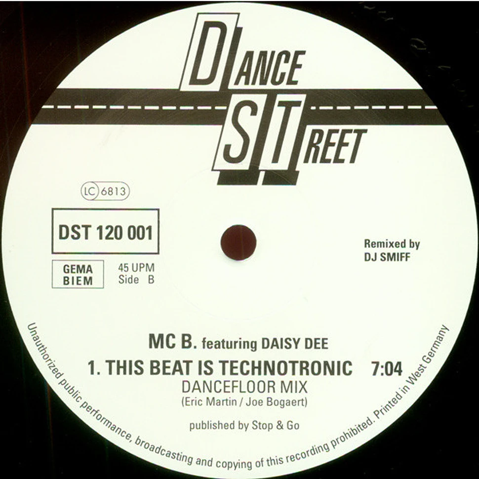 MC B Featuring Daisy Dee - This Beat Is Technotronic (Remix By DJ Smiff)