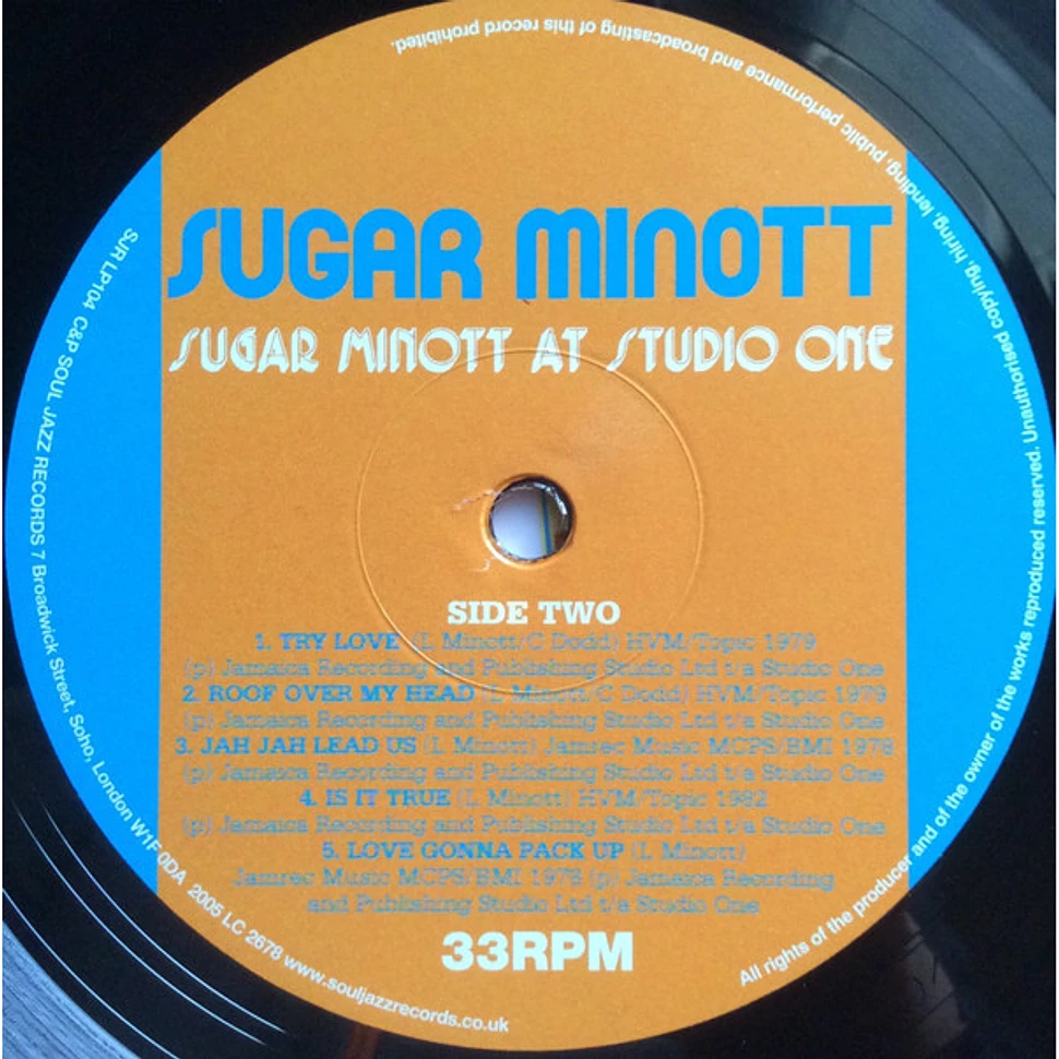 Sugar Minott - Sugar Minott At Studio One