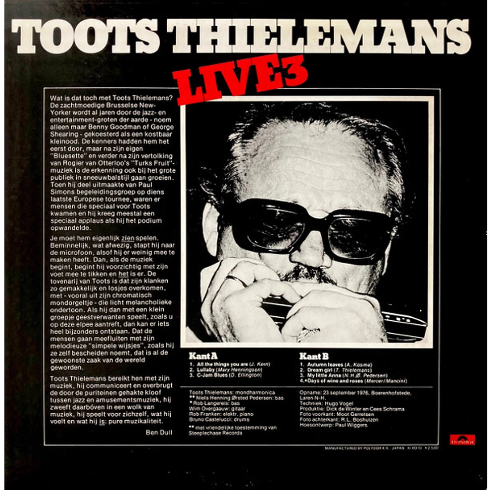 Toots Thielemans - Live 3