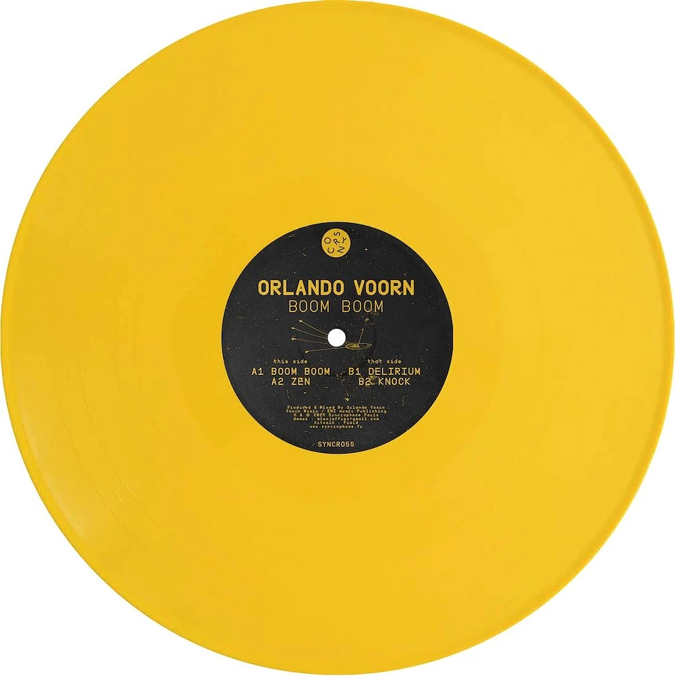 Orlando Voorn - Boom Boom Ep Yellow Vinyl Edtion