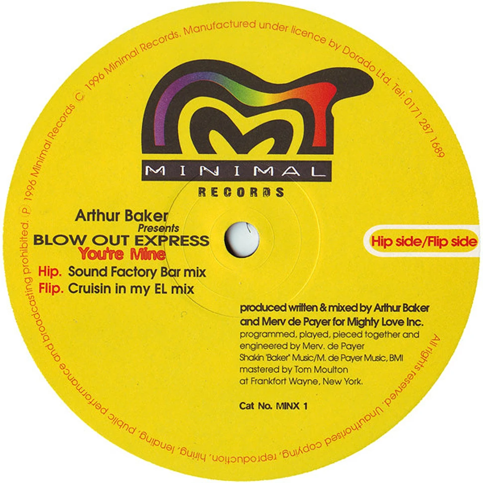 Arthur Baker Presents Blow Out Express - You're Mine