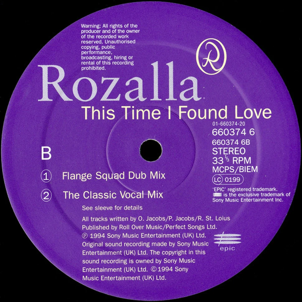 Rozalla - This Time I Found Love