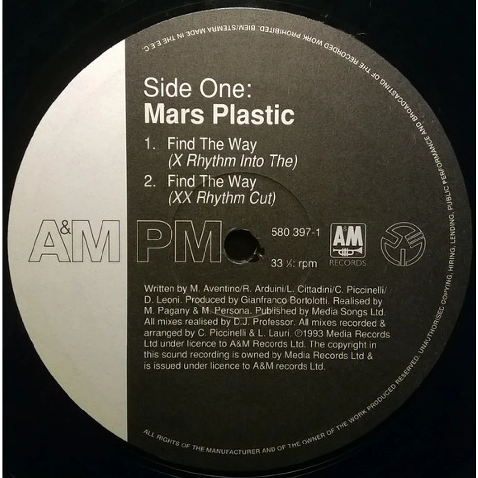 Mars Plastic - Find The Way (D.J . Professor Remixes)