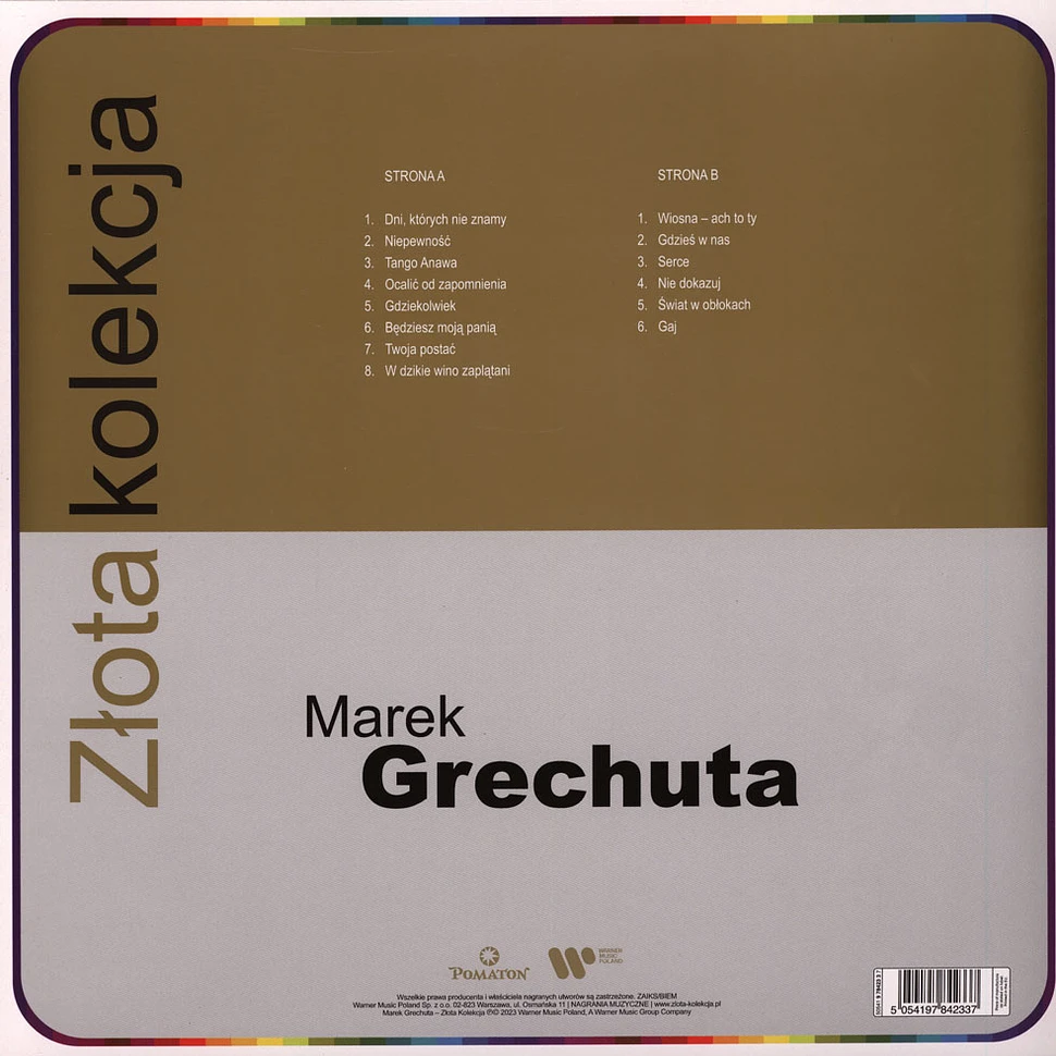 Marek Grechuta - Dni, Ktorych Nie Znamy - Zlota Kolekcja Gold Colored Vinyl Edition