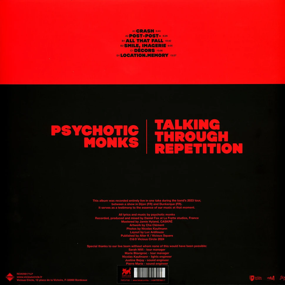 The Psychotic Monks - Talking Through Repetition Red & Black Vinyl Edition