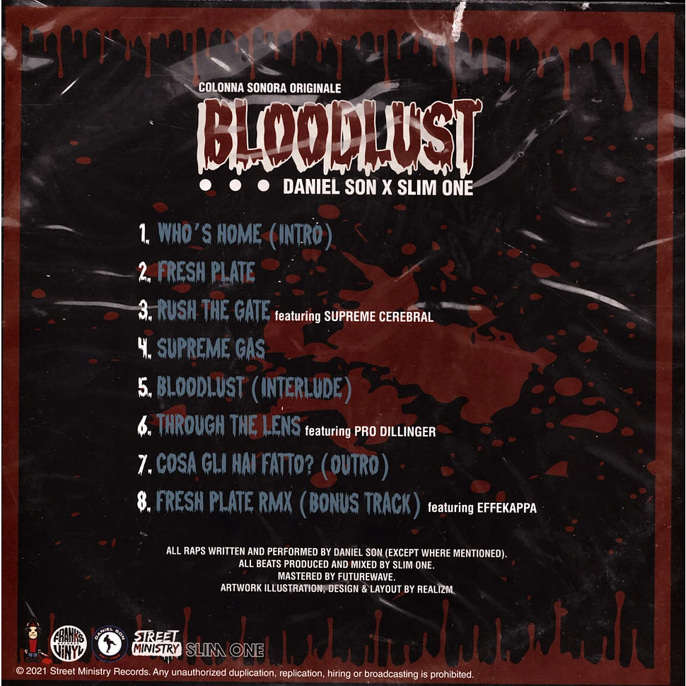 Daniel Son X Slim One - Bloodlust Alternate Cover