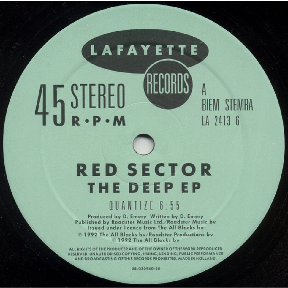 Red Sector - The Deep EP