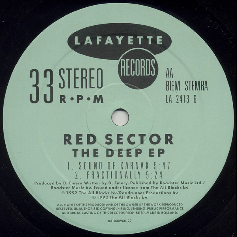 Red Sector - The Deep EP