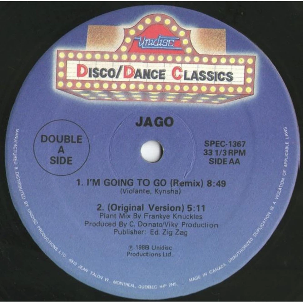 Jimmy Ross / Jago - First True Love Affair / I'm Going To Go (Remix)