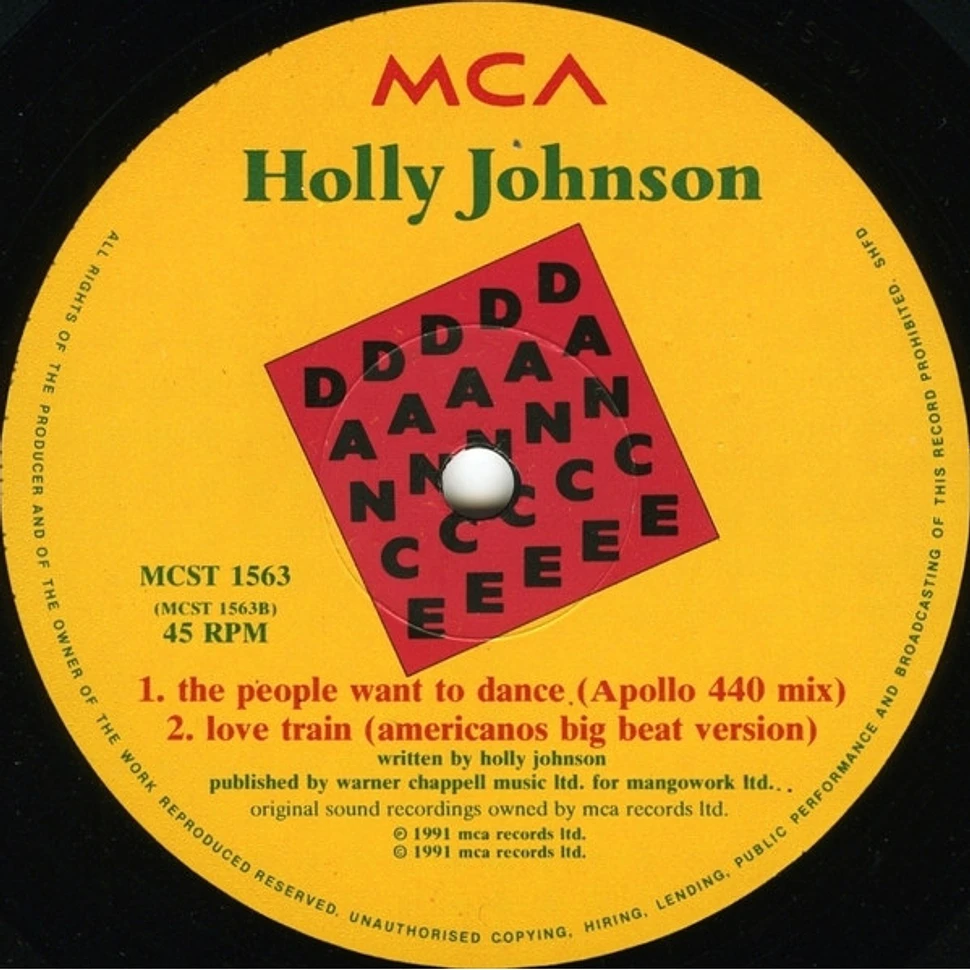 Holly Johnson - The People Want To Dance