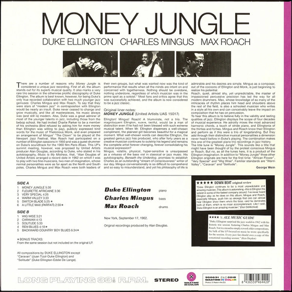 Duke Ellington, Charles Mingus, Max Roach - Money Jungle