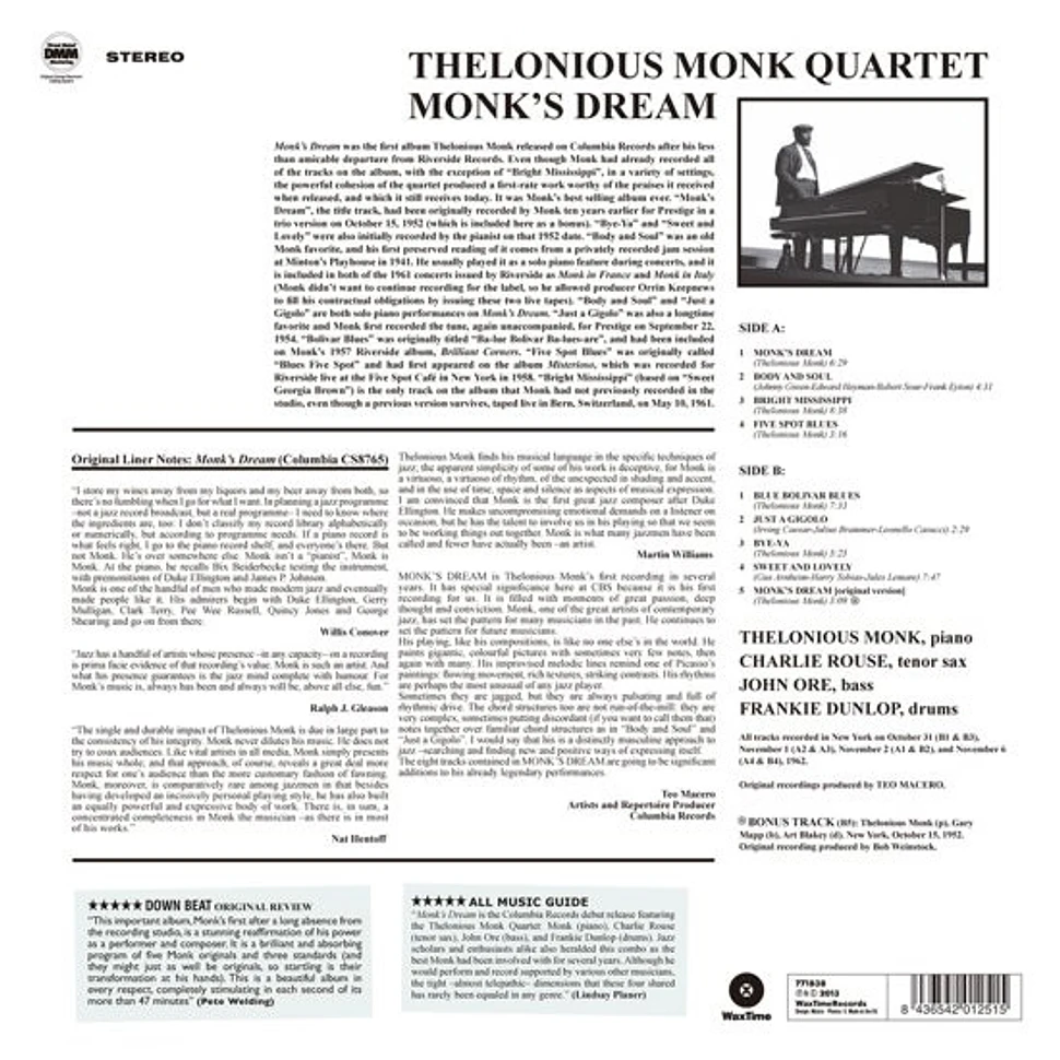 The Thelonious Monk Quartet - Monk’s Dream