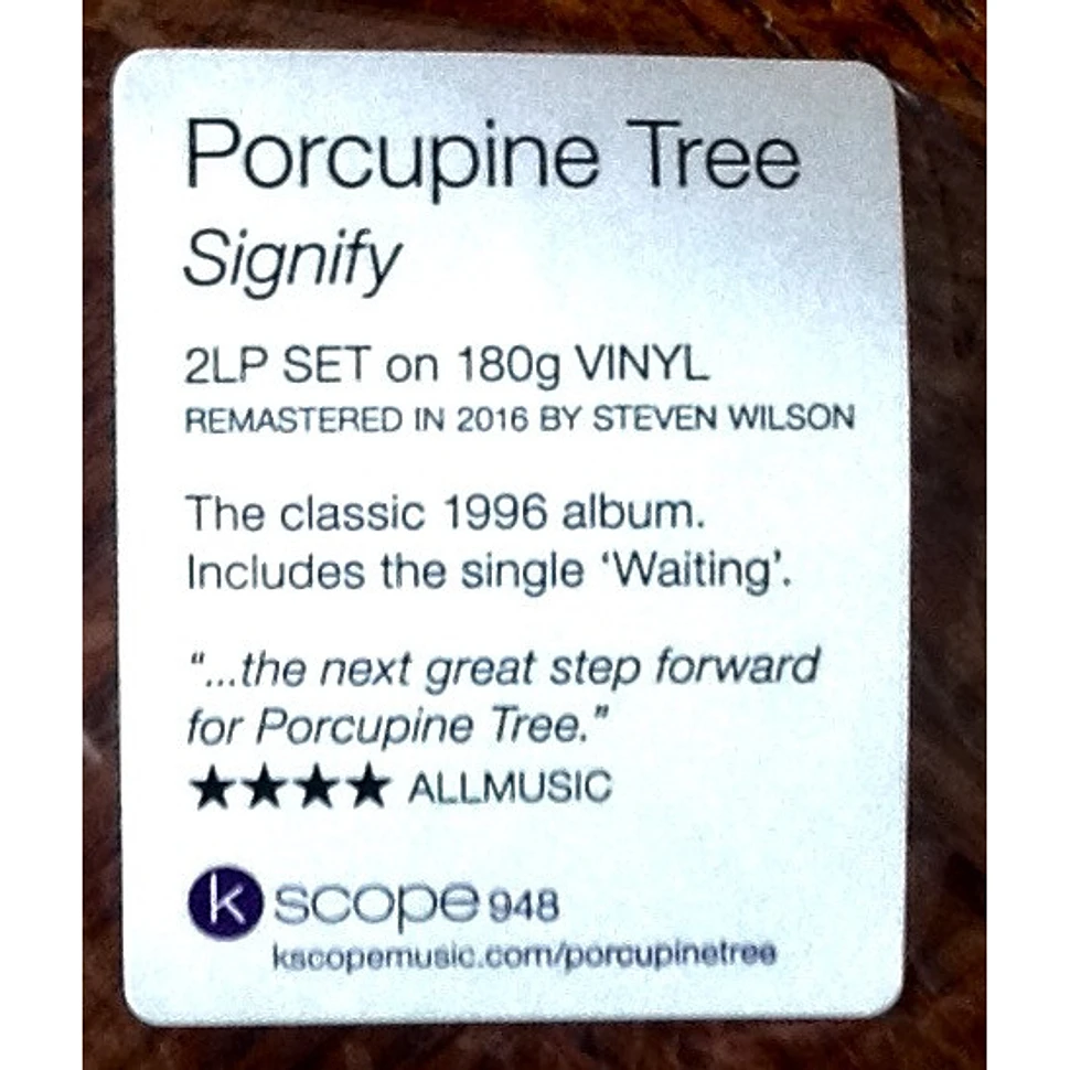 Porcupine Tree - Signify