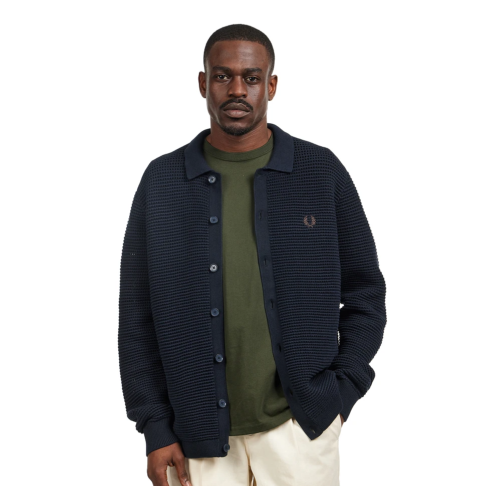 Fred Perry - Pointelle Button Through Cardigan