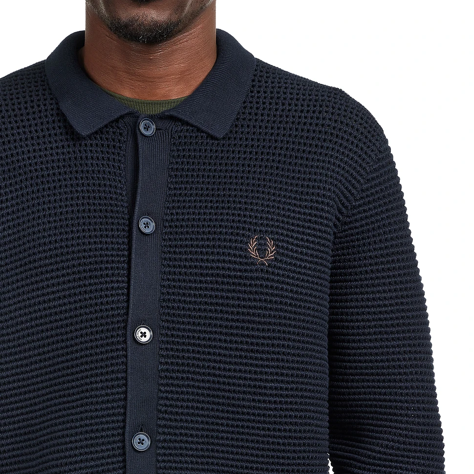 Fred Perry - Pointelle Button Through Cardigan