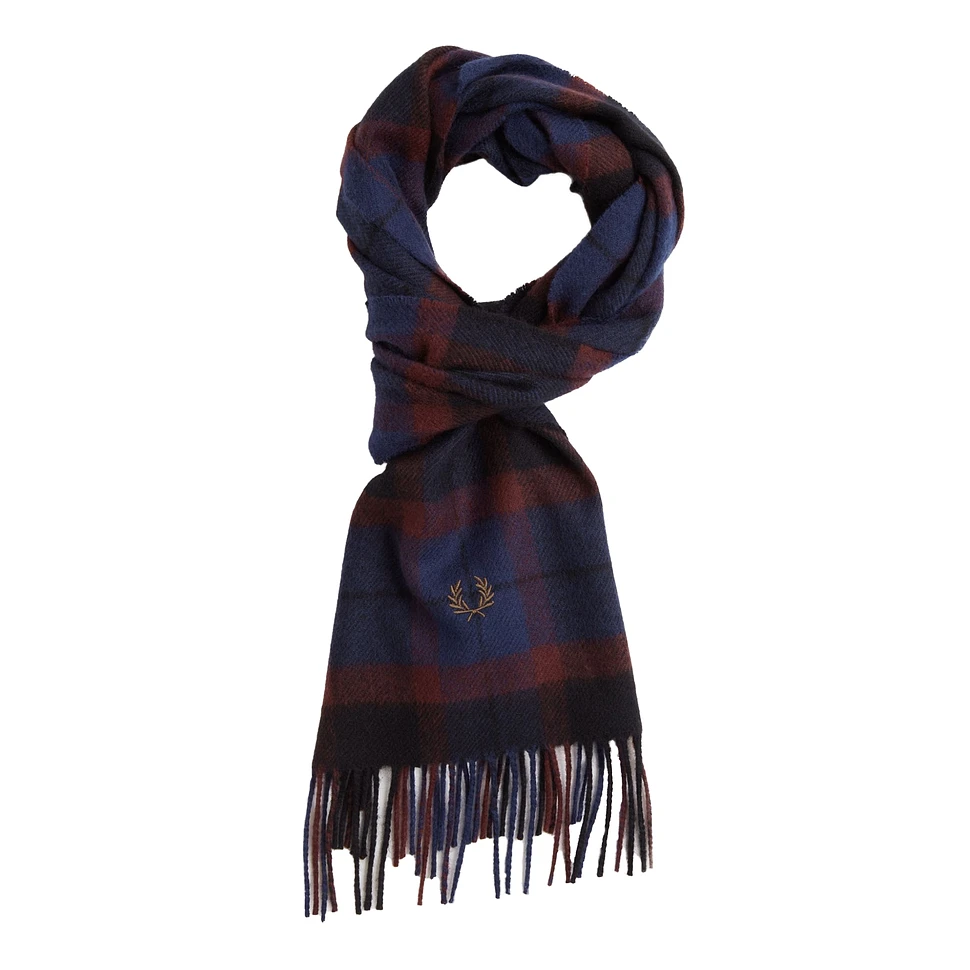 Fred Perry - Brushed Wool Tartan Scarf (Made in England)