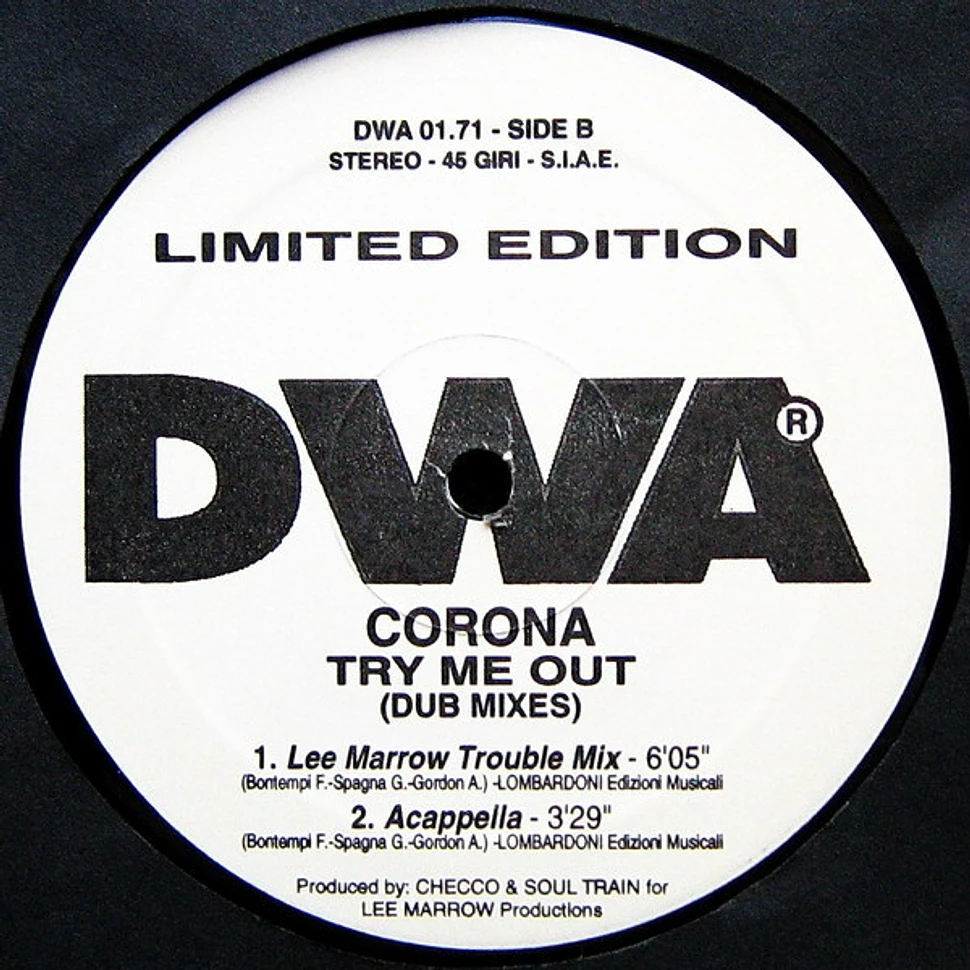 Corona - Try Me Out (Dub Mixes)