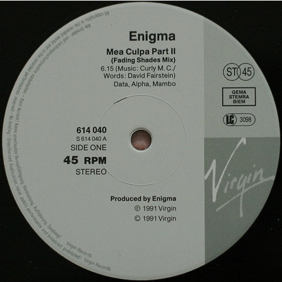 Enigma - Mea Culpa Part II