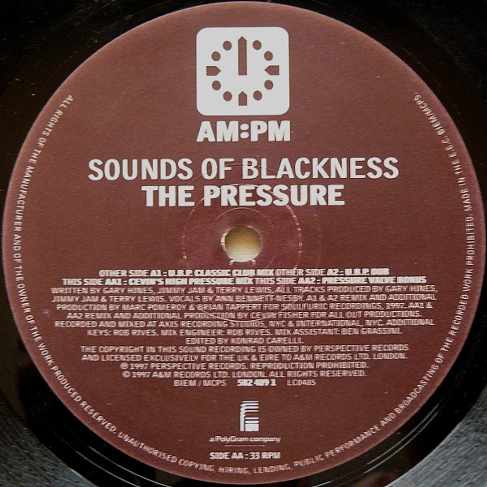 Sounds Of Blackness - The Pressure (U.B.P. / Cevin Fisher Mixes)