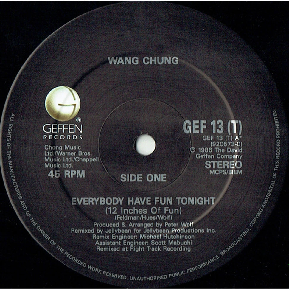 Wang Chung - Everybody Have Fun Tonight