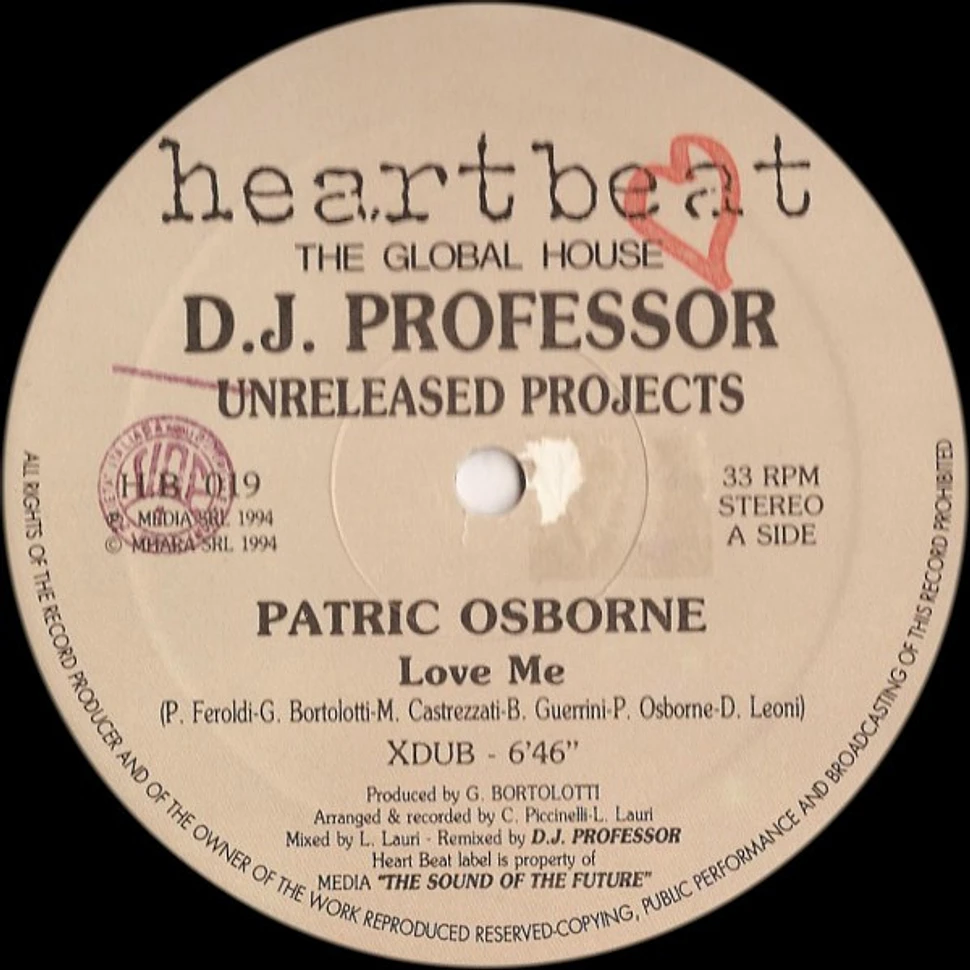 DJ Professor Presents Patric Osborne / Anticappella - Unreleased Projects