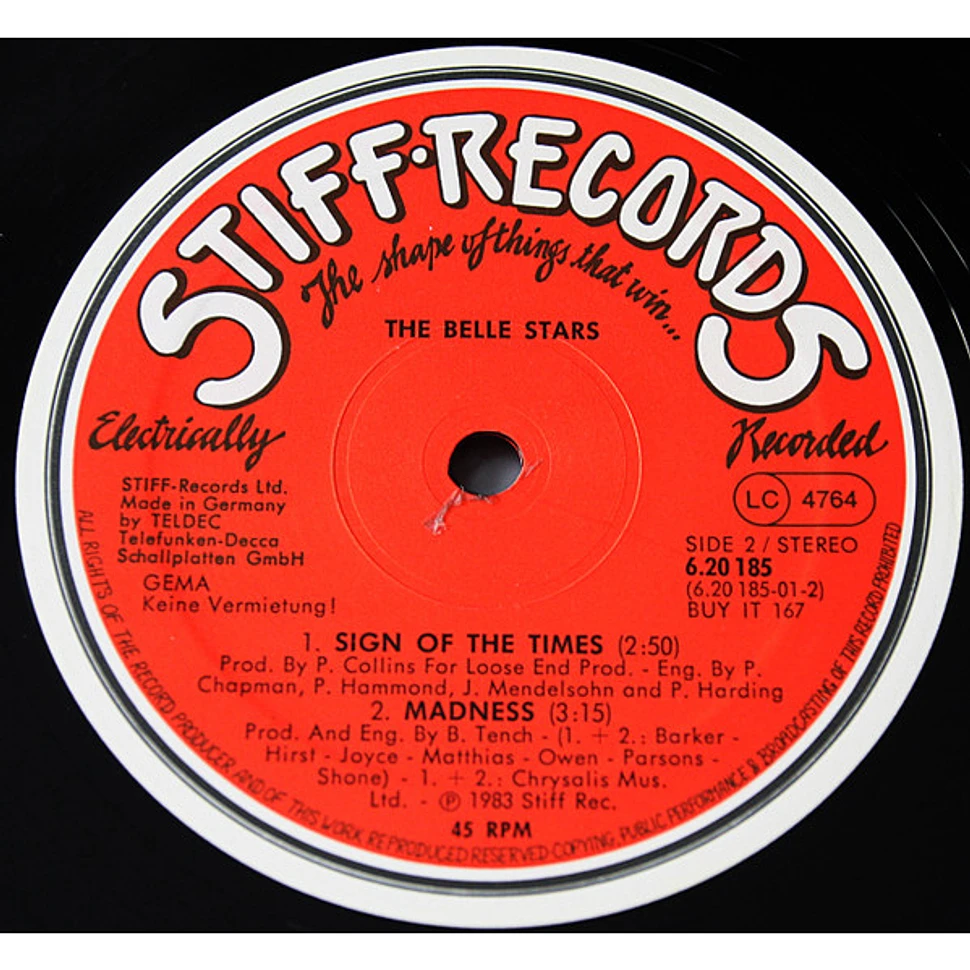 The Belle Stars - Sign Of The Times