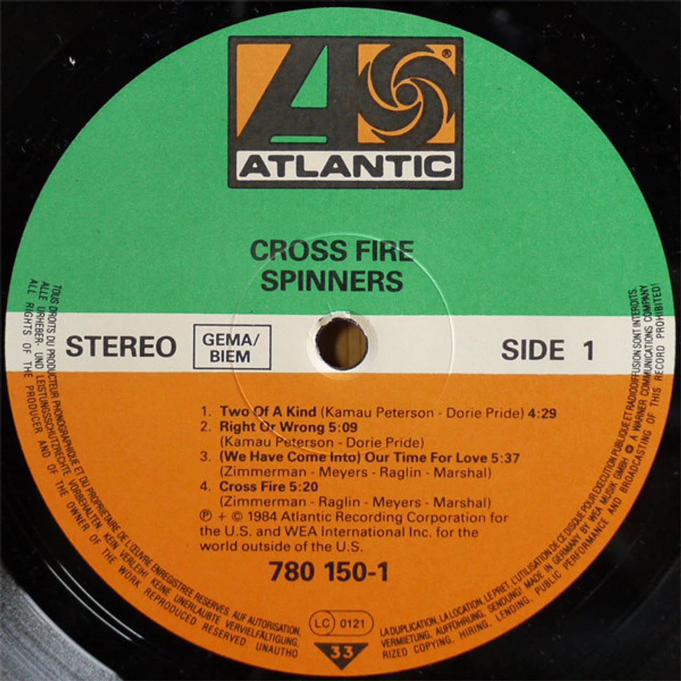 Spinners - Cross Fire