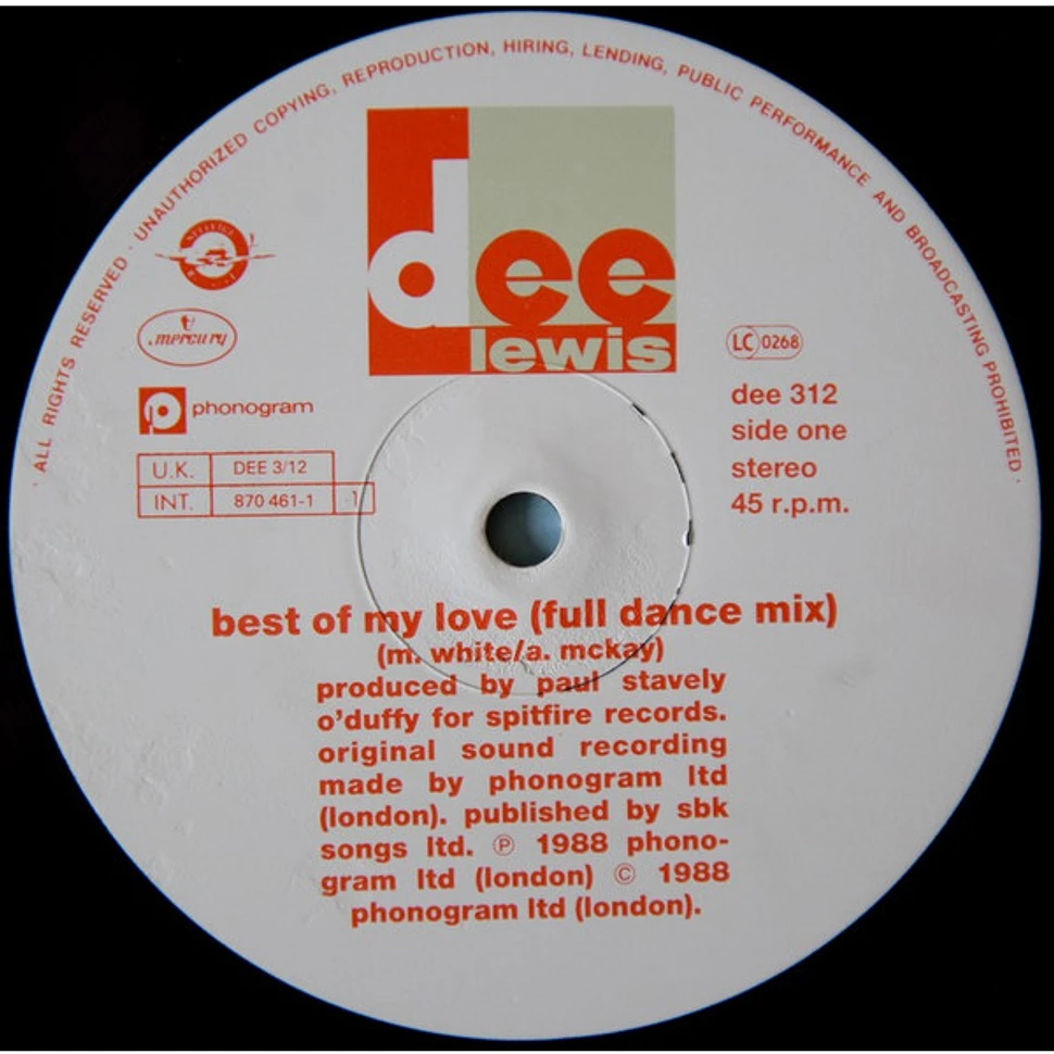 Dee Lewis - The Best Of My Love