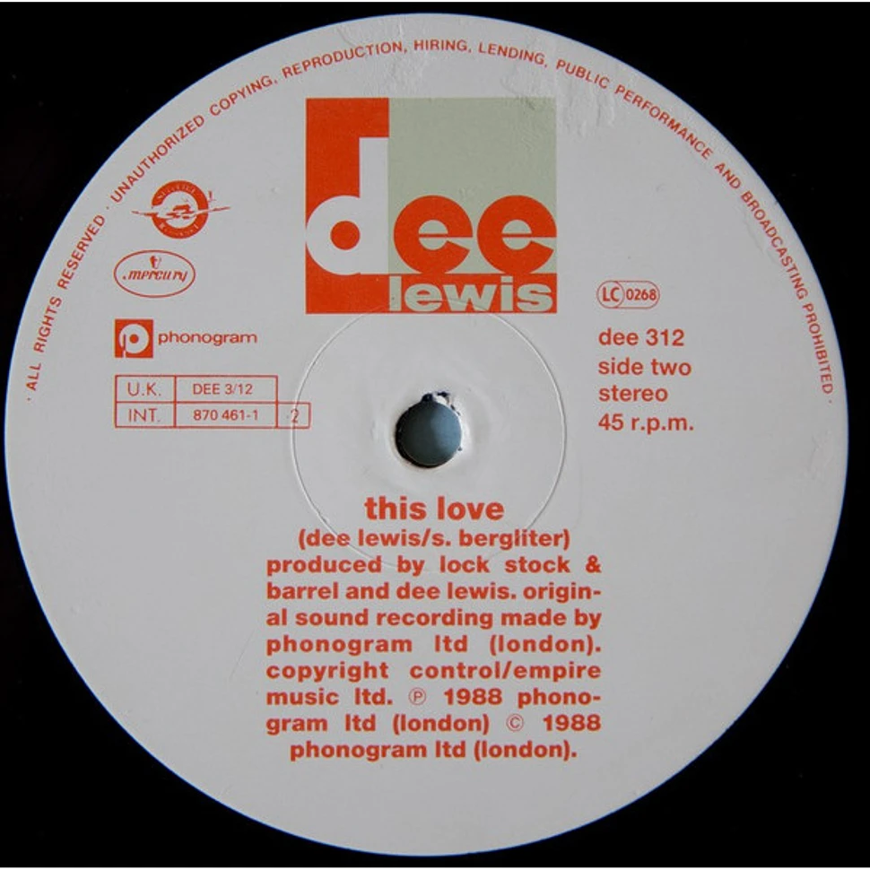 Dee Lewis - The Best Of My Love