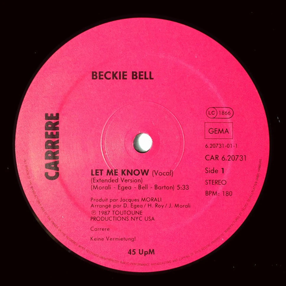 Beckie Bell - Let Me Know