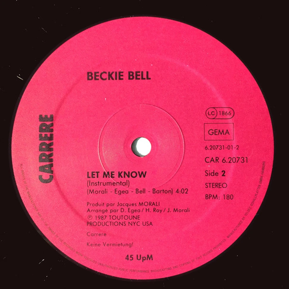 Beckie Bell - Let Me Know