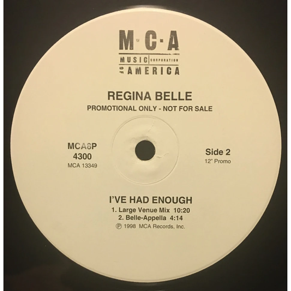 Regina Belle - I've Had Enough (Hex Hector Mixes)