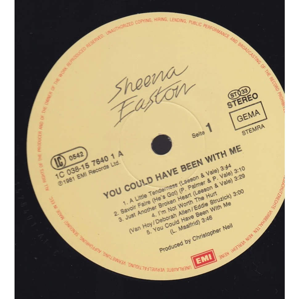 Sheena Easton - You Could Have Been With Me