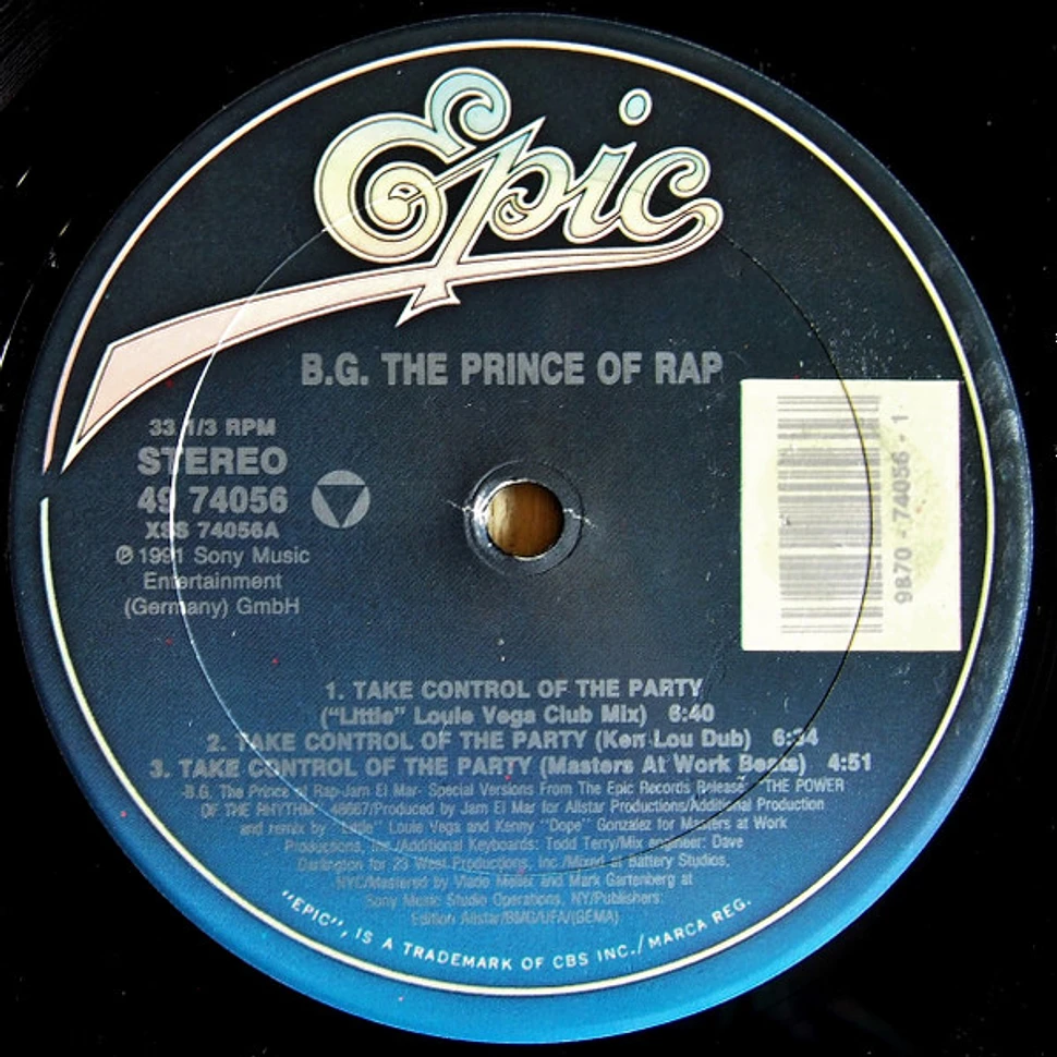 B.G. The Prince Of Rap - Take Control Of The Party!