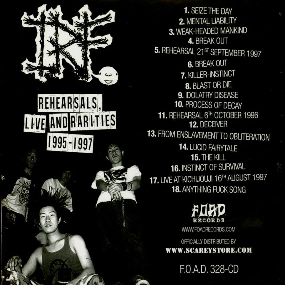 I.R.F. - Discography & Unreleased Songs 1995-1997 Black Vinyl Edition